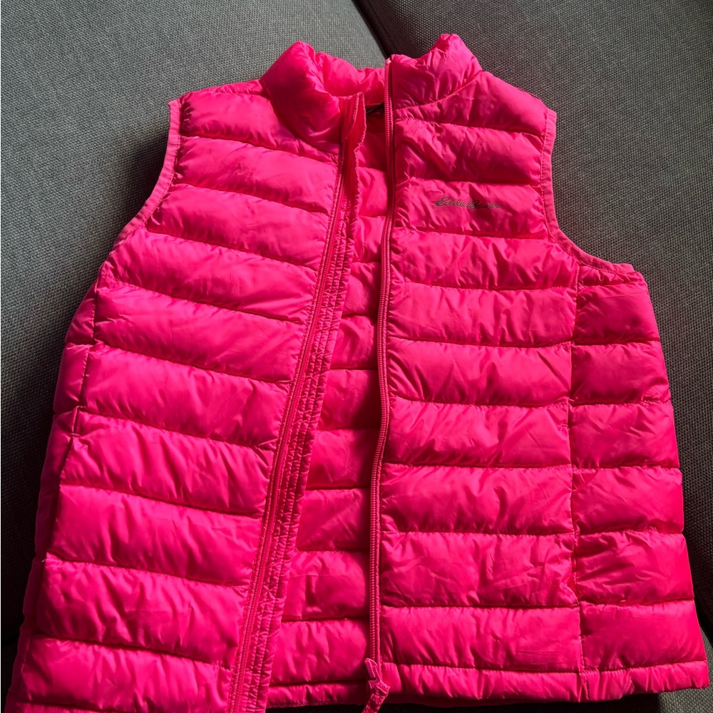 Vibrant Pink Eddie Bauer Puffer Vest